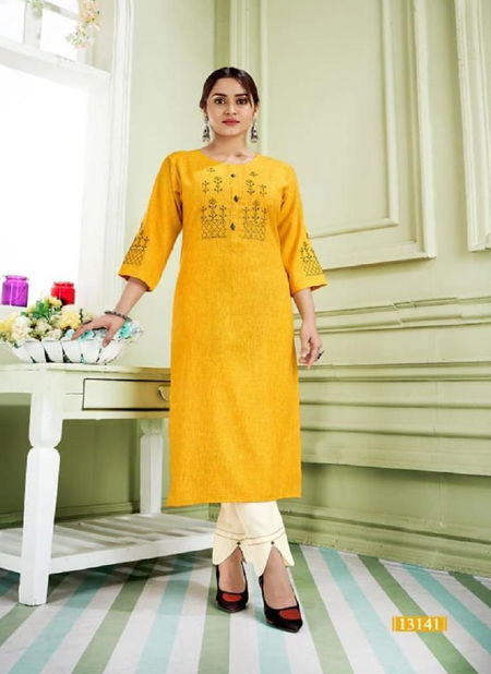 Kalaroop Janjar Designer Ethnic Wear Rayon New Designer Kurti Collection Catalog